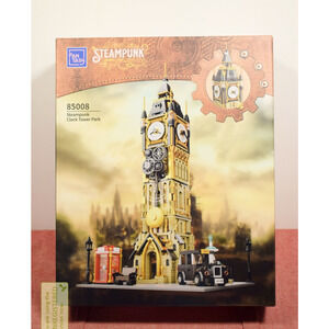 Pantasy Steampunk Clock Tower Park Buildable Brick Block Set 85008